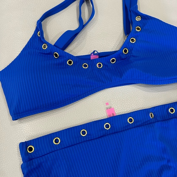 YMI • Blue 2 Piece Bathing Suit • size M • - Picture 9 of 11